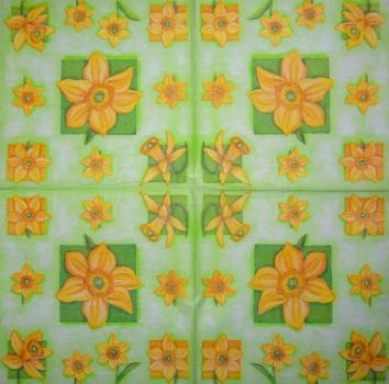 184 Narzissen - 3 lagig -